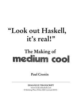 Look out Haskell It's Real Transcript
