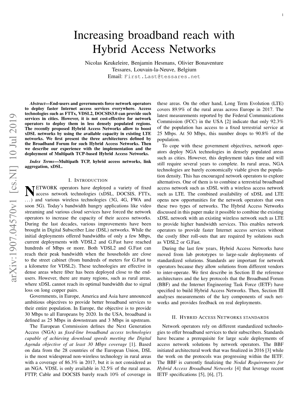 Increasing Broadband Reach with Hybrid Access Networks