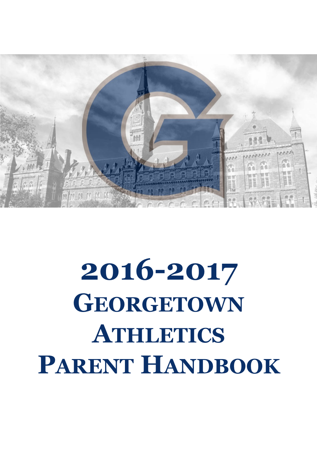 2016-2017 Georgetown Athletics Parent Handbook