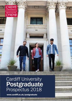 Postgraduate Prospectus 2018 Welcome