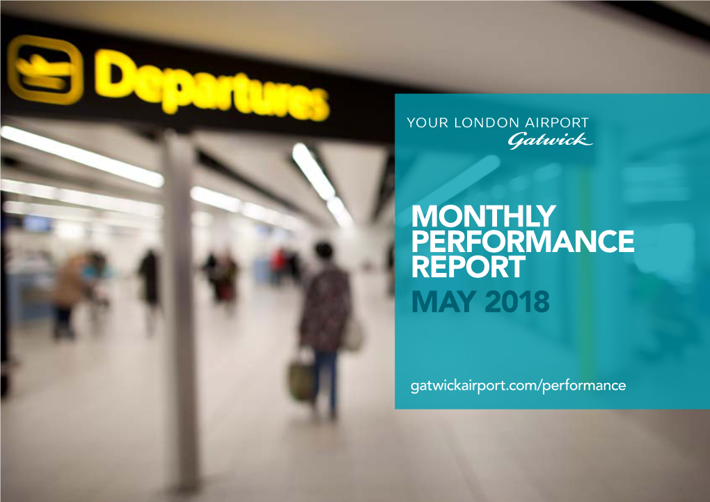 Monthly Performance Report May 2018