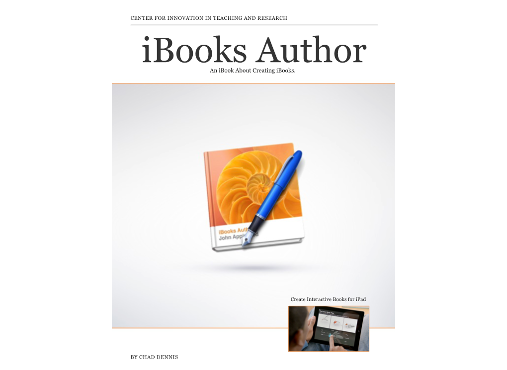 An Ibook About Creating Ibooks