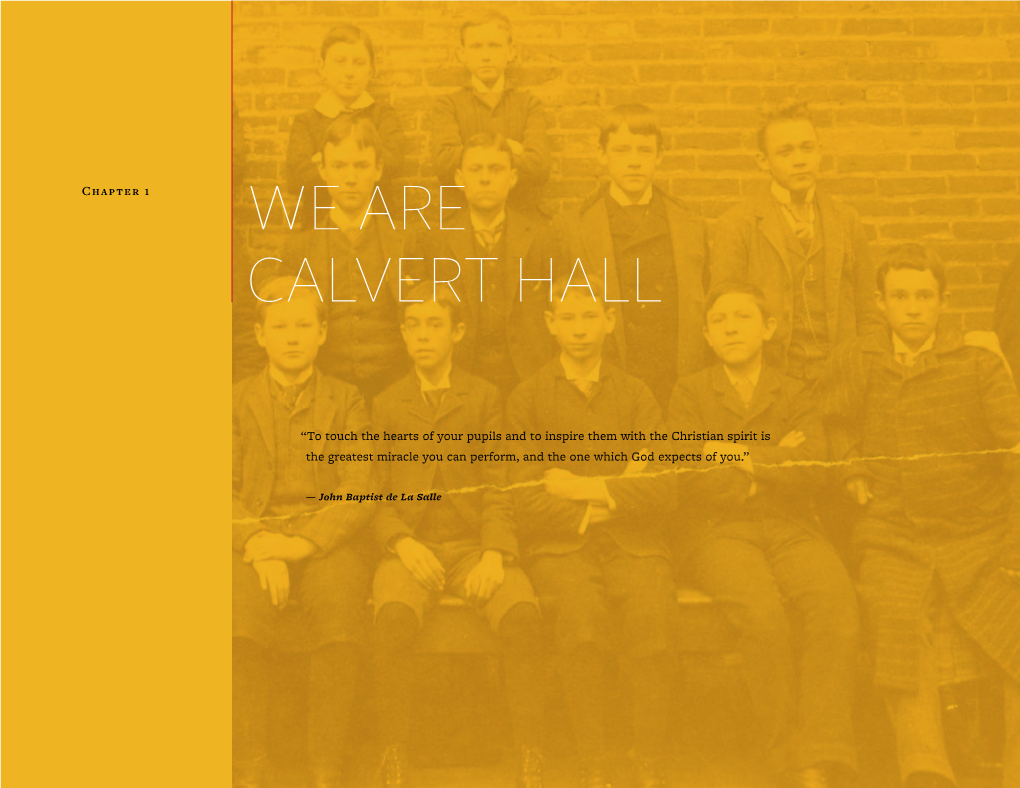 We Are Calvert Hall