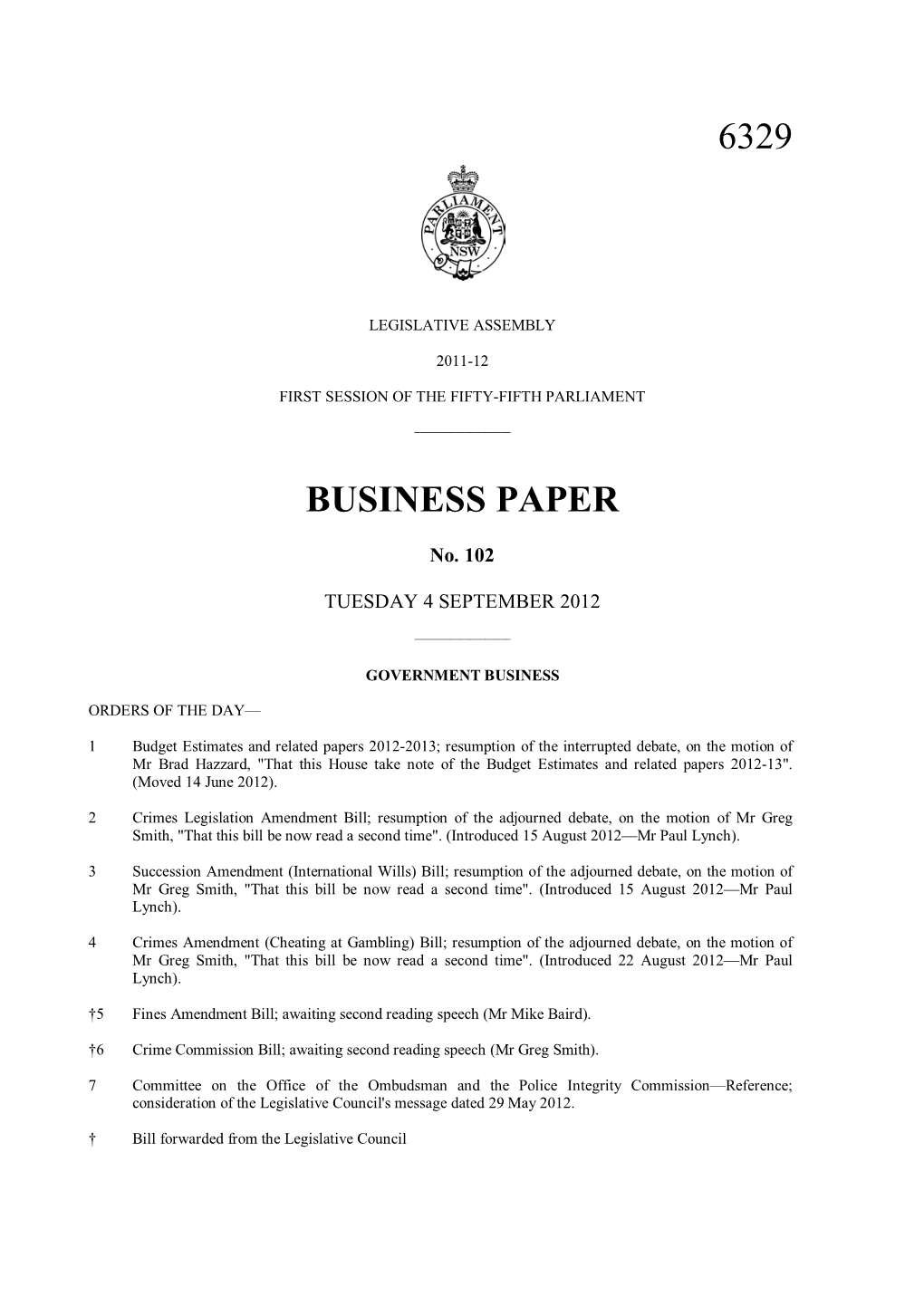 6329 Business Paper