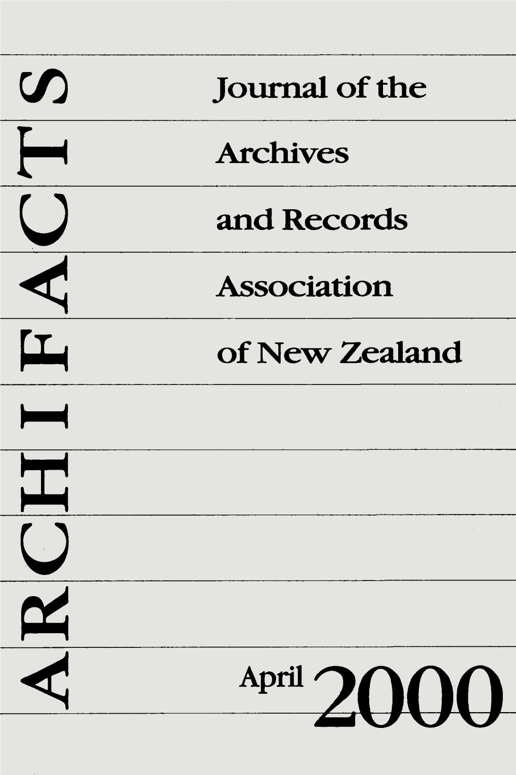 Archifacts April 2000