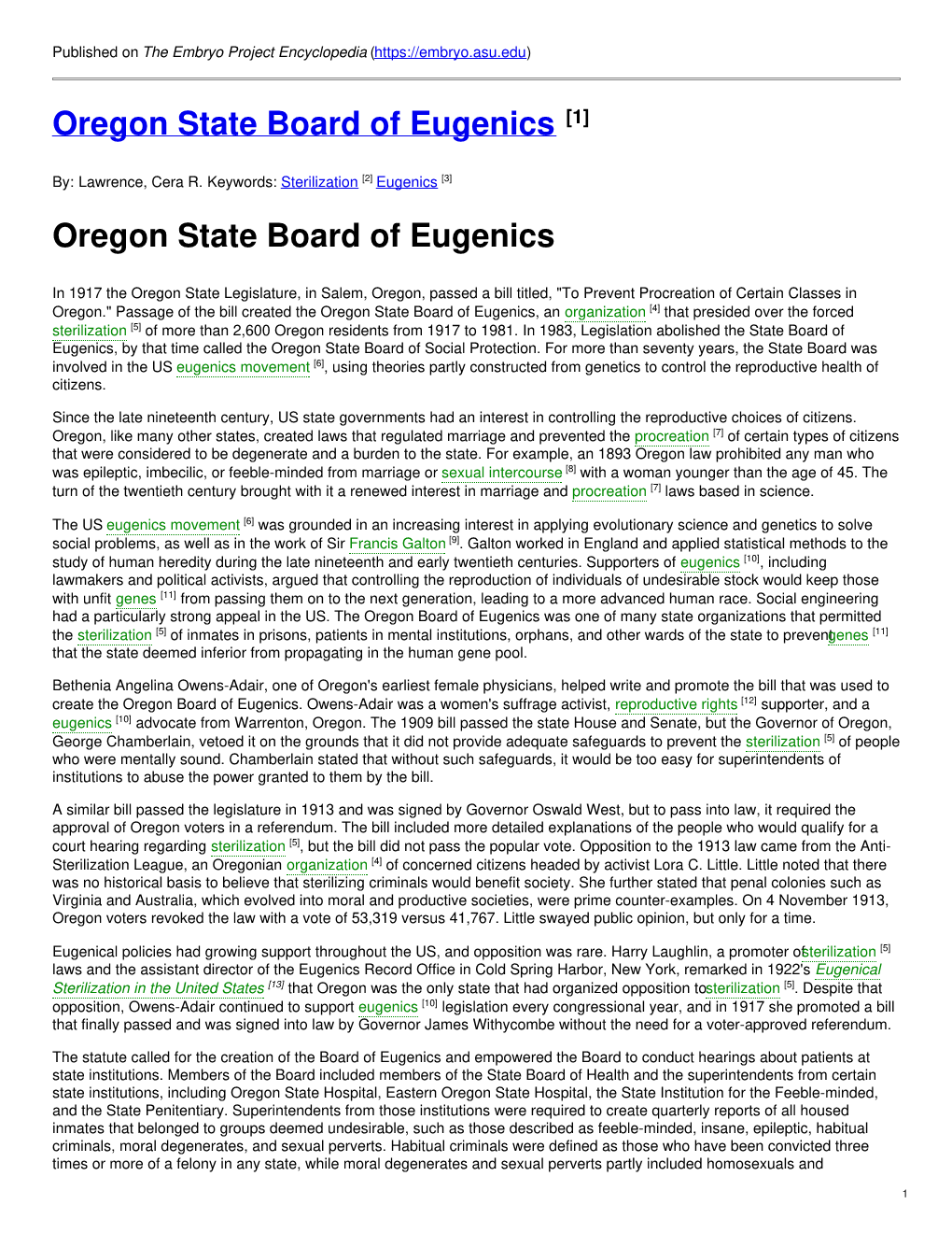 Oregon State Board of Eugenics [1]