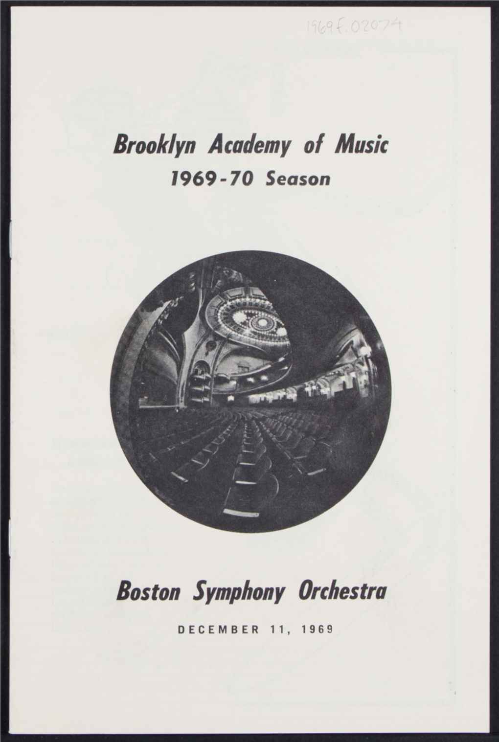 Brooklyn Acotlemy of Music Boston Symphony Orchestra