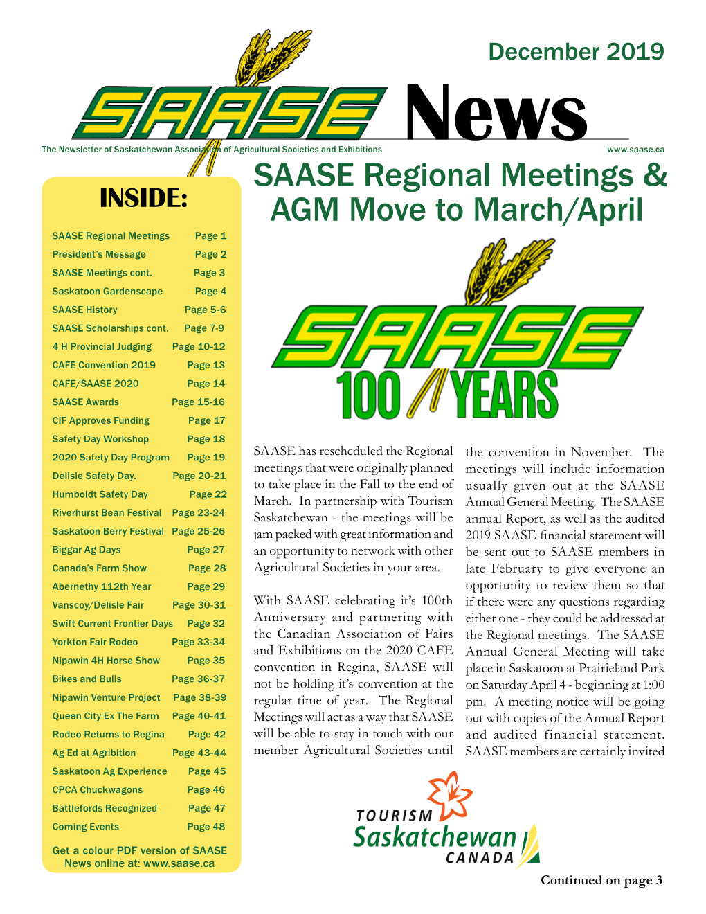 SAASE Newsletter