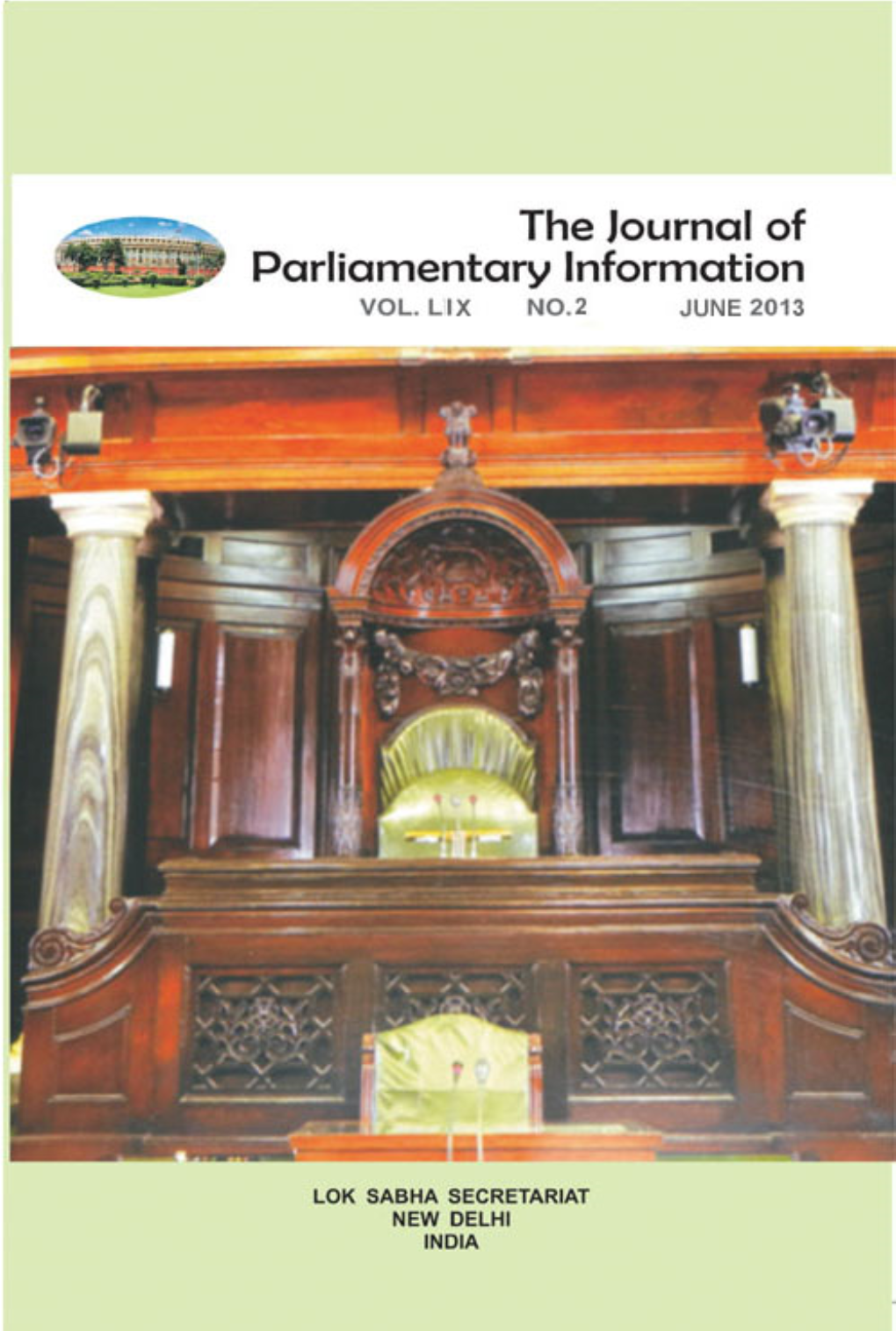 The Journal of Parliamentary Information