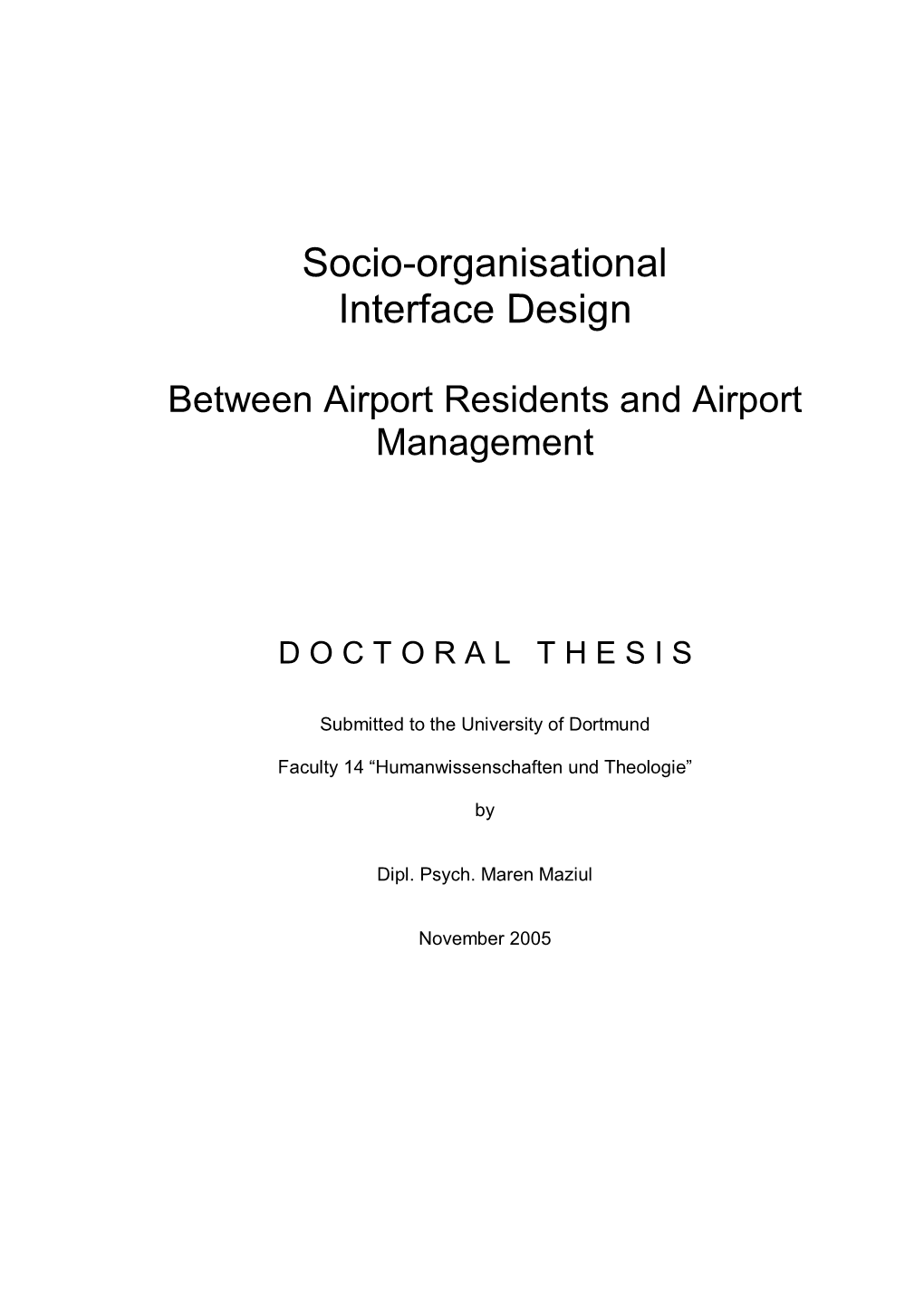 Doctoral Thesis Maren