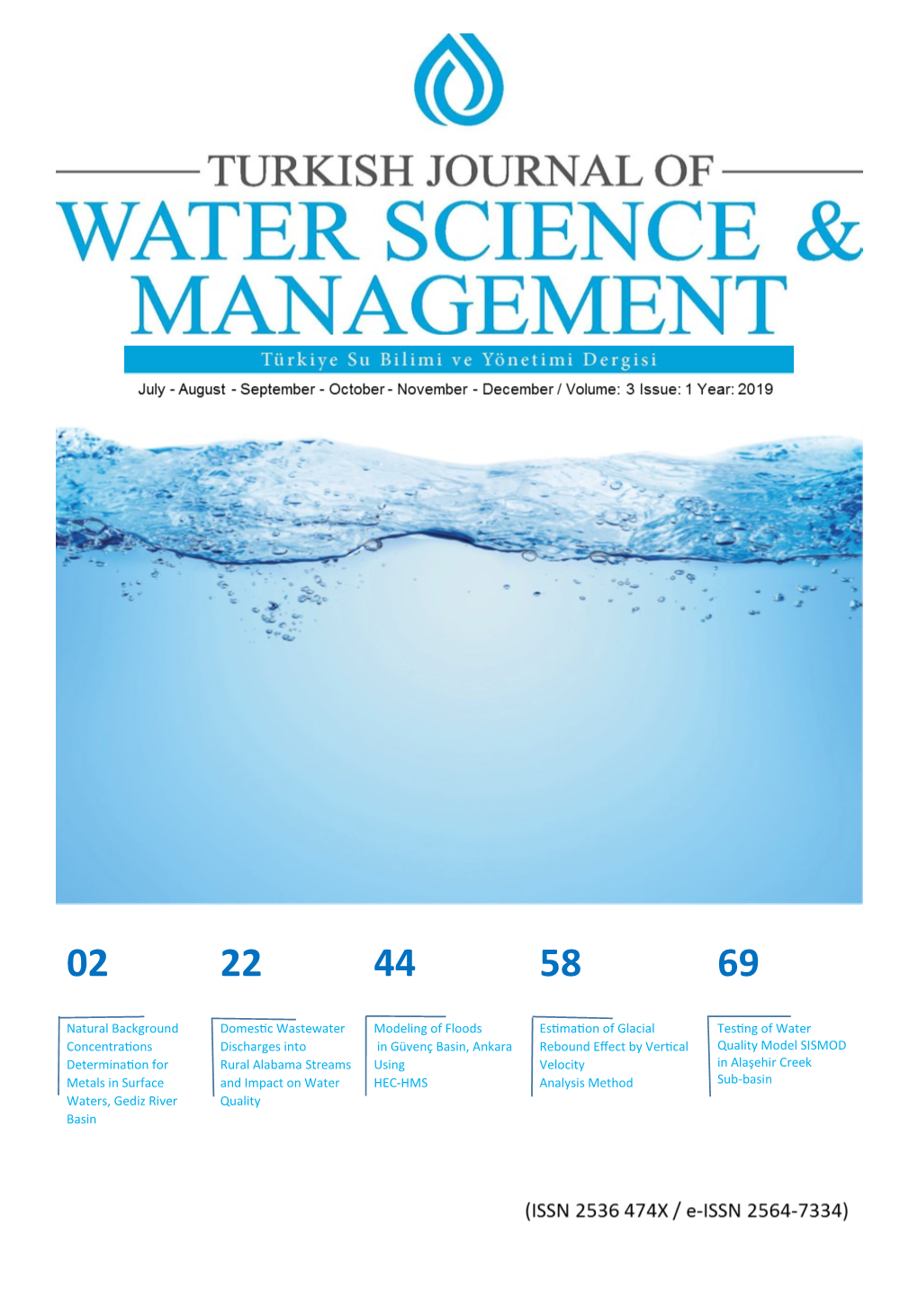 Natural Background Concentrations Determination for Metals in Surface Waters, Gediz River Basin