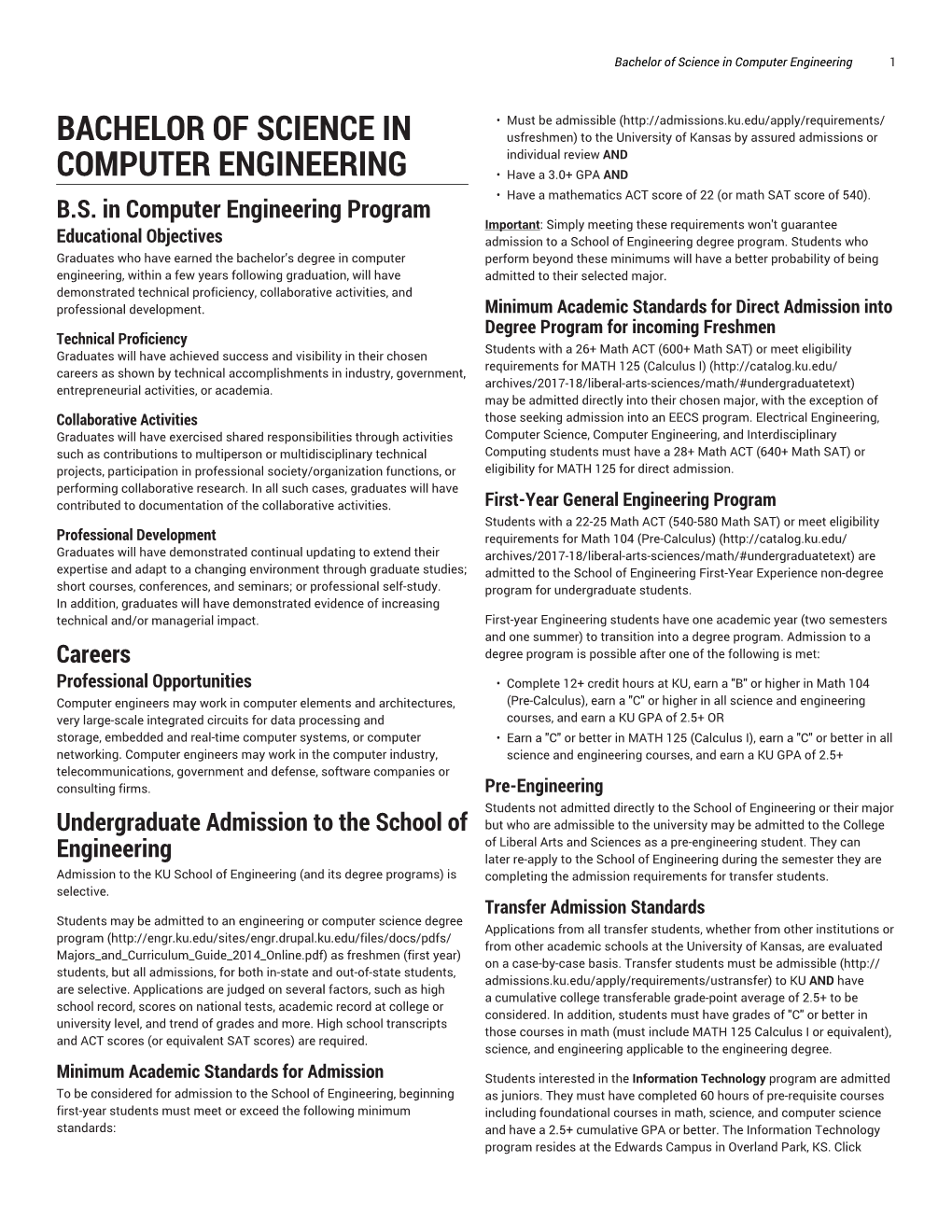 Bachelor of Science in Computer Engineering 1