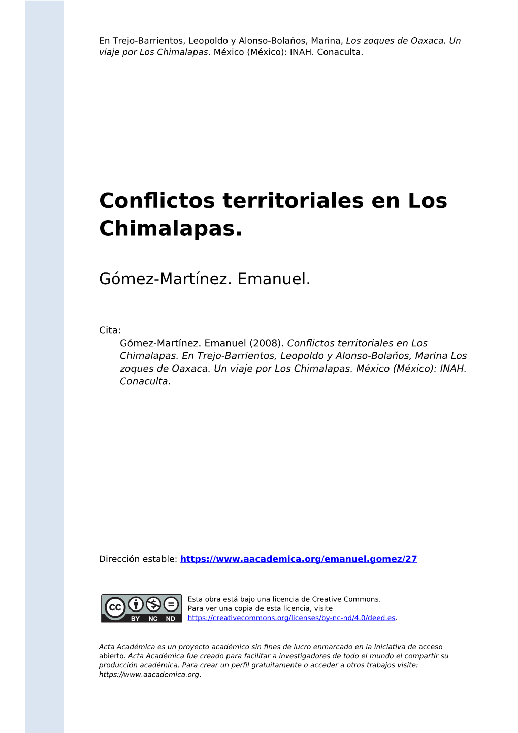 Conflictos Territoriales En Los Chimalapas