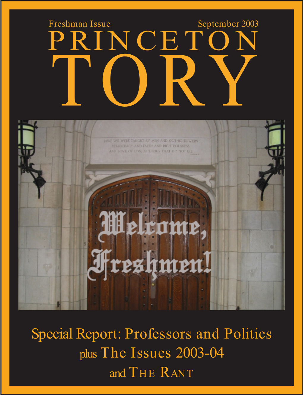 Freshman Issue, 2003