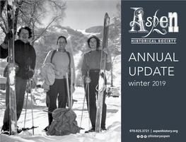 ANNUAL UPDATE Winter 2019