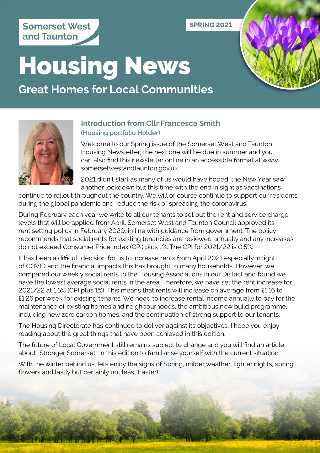 Somerset West and Taunton Housing News Spring 2021