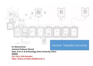 Ancient Nalanda University Dr