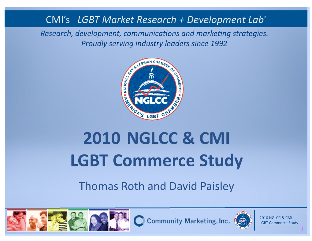 2010 NGLCC & CMI LGBT Commerce Study