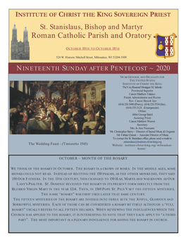 Roman Catholic Parish and Oratory