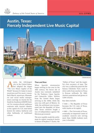 Austin, Texas: Fiercely Independent Live Music Capital