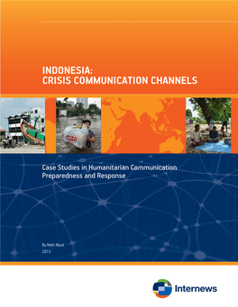 Indonesia: Crisis Communication Channels