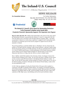 NEWS RELEASE for Immediate Release for Further Information New York : David O’Sullivan: Tel: (212) 867 6268 Dublin : Roddy Feely: Tel: (01) 667 4040