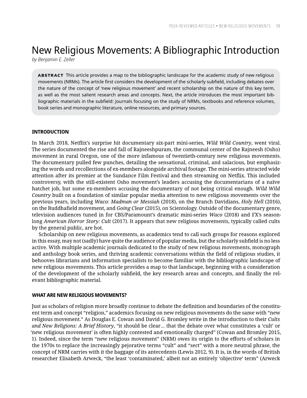 New Religious Movements 38