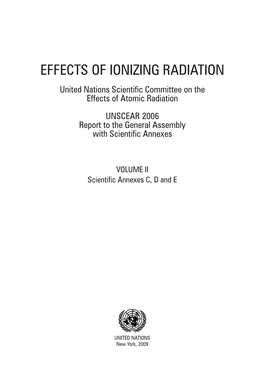 UNSCEAR 2006 Report to the General Assembly with Scientific Annexes