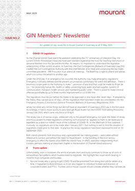 GIN Members' Newsletter