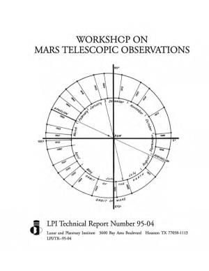 Workshop on Mars Telescopic Observations