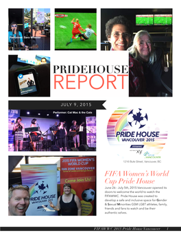 Pride House Vancouver 2015 FIFA