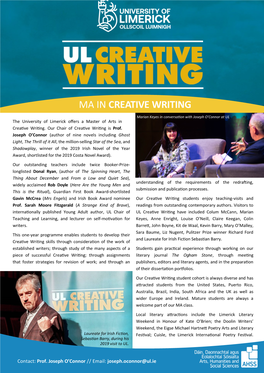Creative Writing at U.L