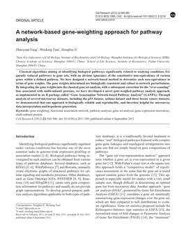 A Network-Based Gene-Weighting Approach for Pathway Analysis