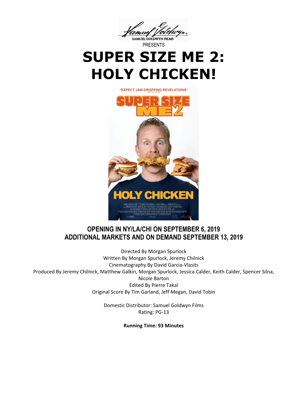 Super Size Me 2: Holy Chicken!