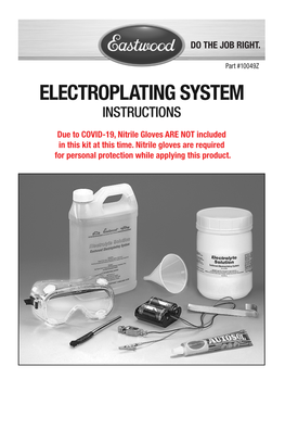 Electroplating System Instructions