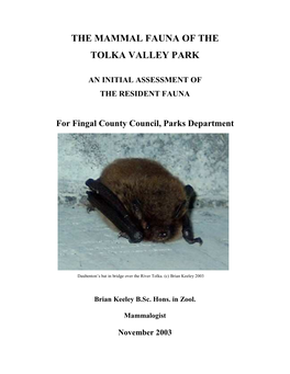 2003 Tolka Valley Park Mammals