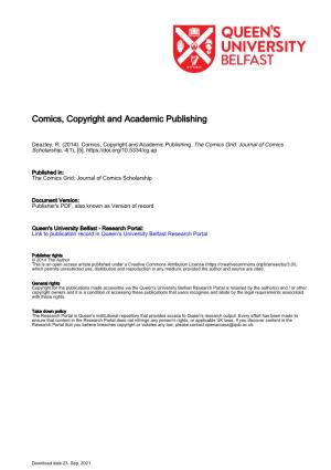 Comics, Copyright and Academic Publishing