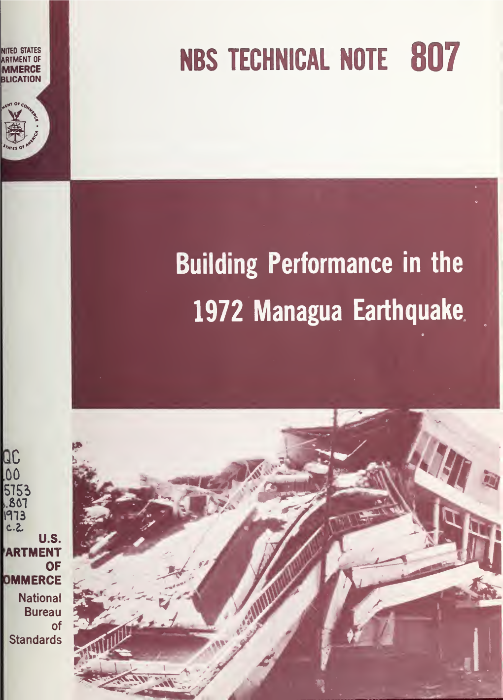 Building Performance in the 1972 Managua Earthquake