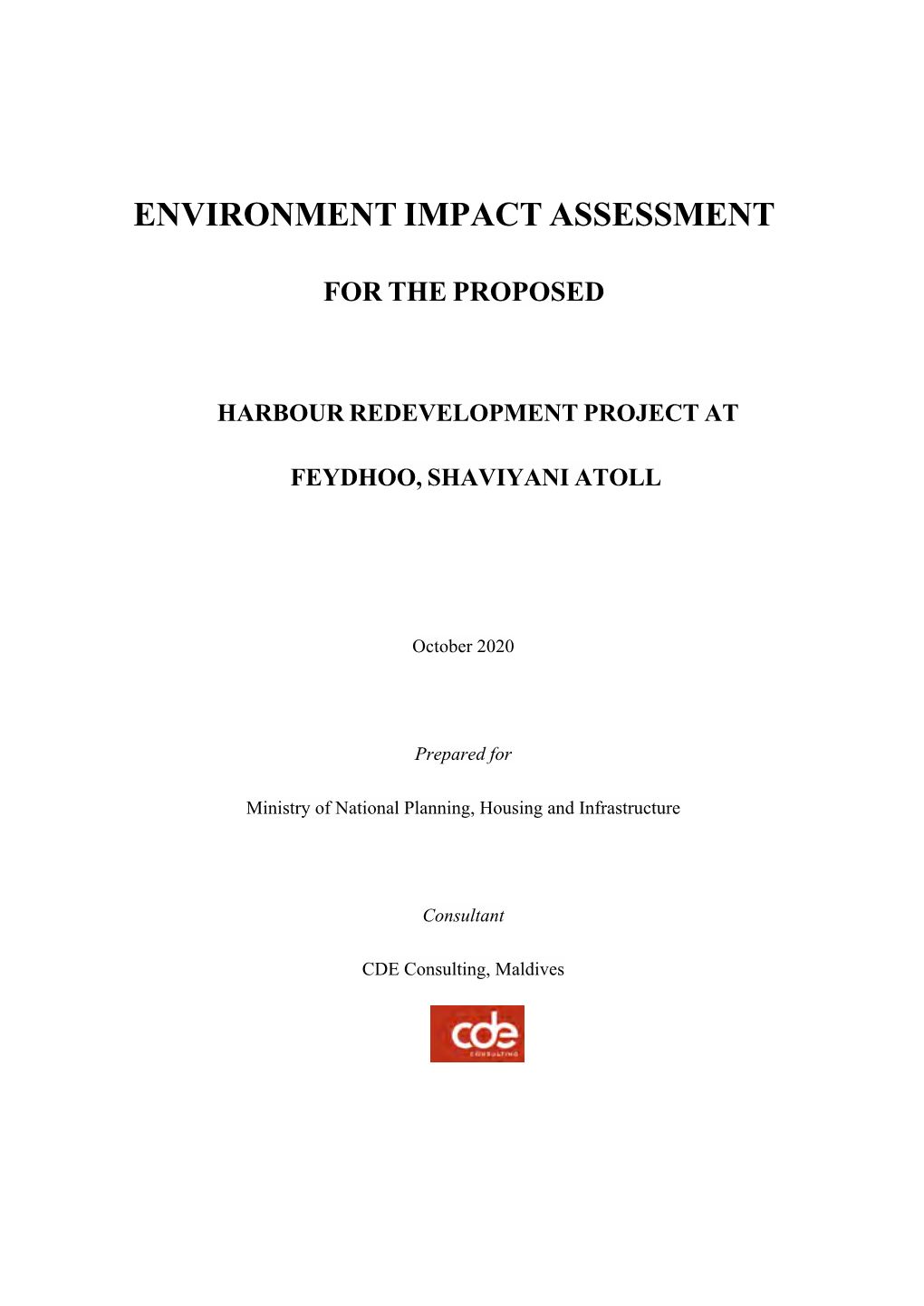 Environment Impact Assessment For