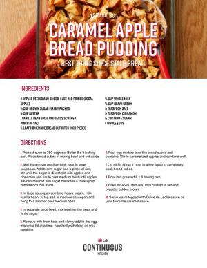 Caramel Apple Bread Pudding