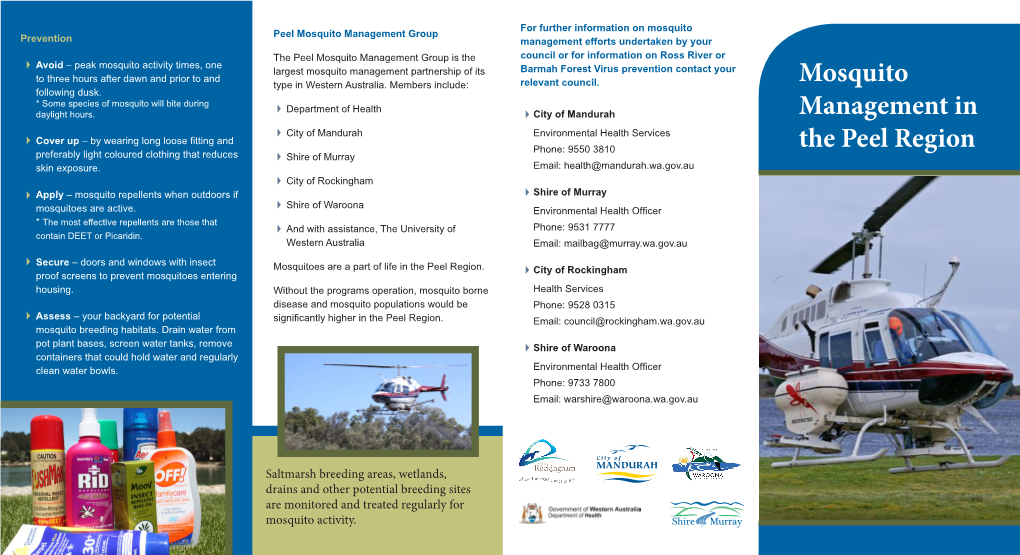 Mosquito Management in the Peel Region