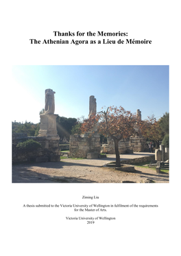 The Athenian Agora As a Lieu De Mémoire