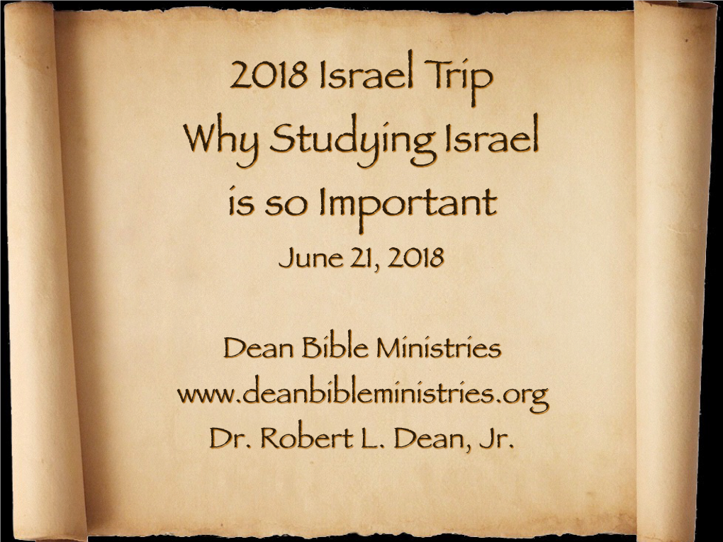 Israel 2018 Trip-AO.Key