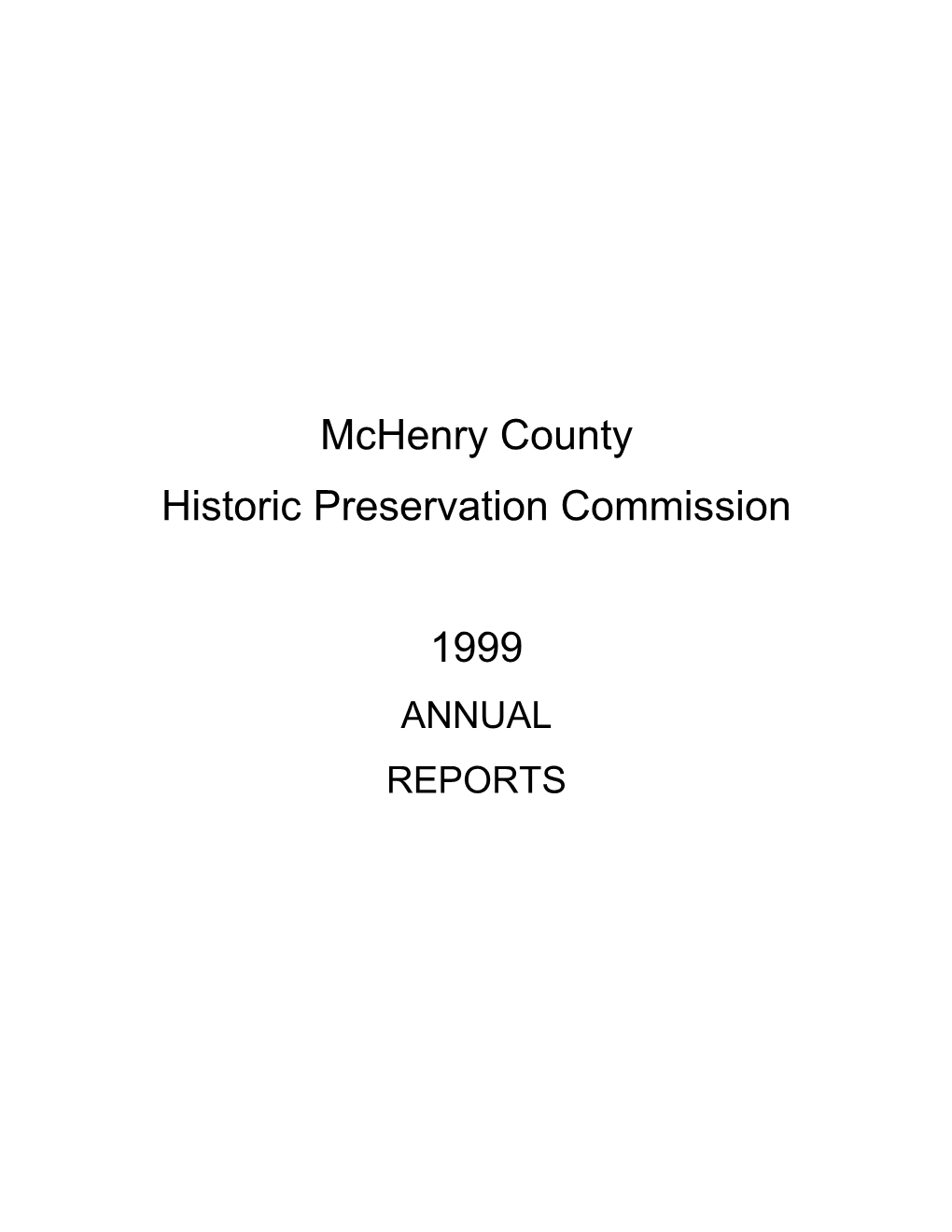 1999 Consolidated HPC Reports, Memos, & Attachments