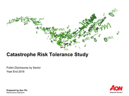 Catastrophe Risk Tolerance Study