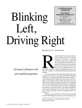 Germany's Flirtation with Anti-Capitalist Populism