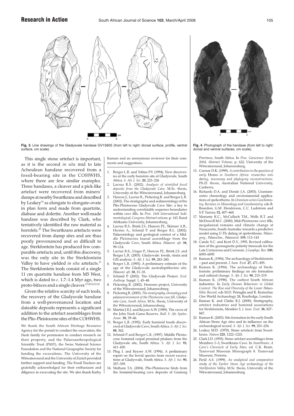 Research in Action South African Journal of Science 102, March/April 2006 105