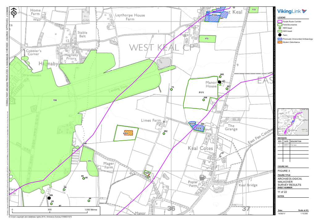 Figure 3 Archaeological Walkover Survey Results