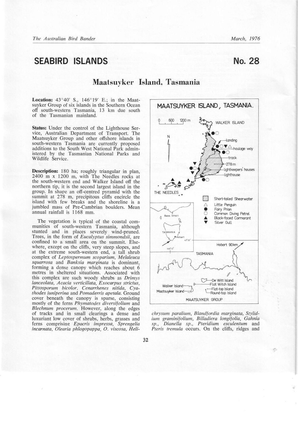 SEABIRD ISLANDS No. 28