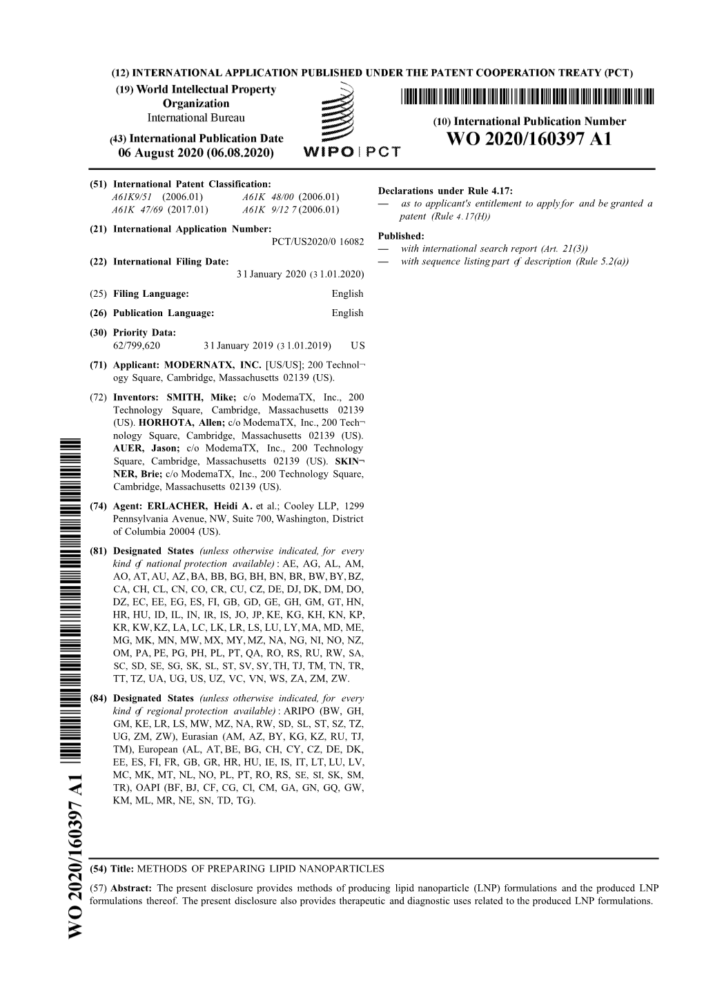 ) (51) International Patent Classification: Declarations Under Rule 4.17: — As to Applicant's Entitlement to Applyfor and Be G